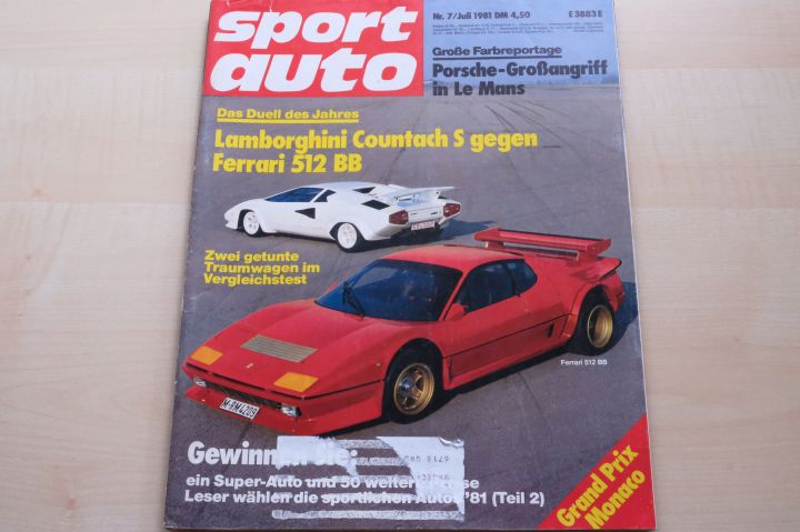 Deckblatt Sport Auto (07/1981)